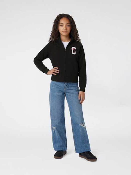 Kids Sweatshirt with Pockets Black