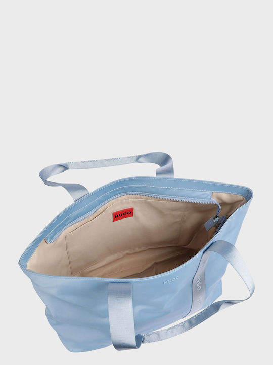 Fabric Women's Tote Bag Light Blue