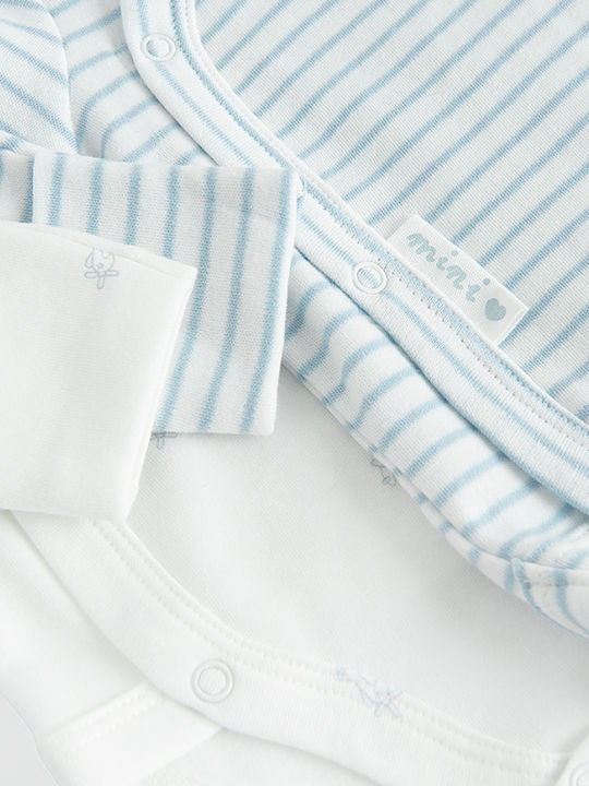 Cool Club Baby Bodysuit Set Long-Sleeved White 2pcs