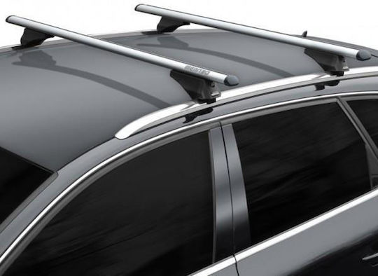 Menabo Car Roof Bars Aluminum Tiger XL Silver 131.5 Cm Silver Color Audi A3 8PA Sportback 5 Doors 2004>2012 Flush Or Raised Rails 2 Pieces 8500/MB Menabo MP.8500/MB-2