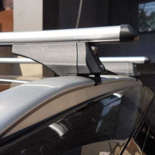 Menabo Aluminum Car Roof Bars Tiger XL Silver 131.5 Cm Silver Color BMW X4 G02 5 Doors 2018 Flush Or Raised Rails 2 Pieces 8500/mb Menabo Mp.8500/mb-22
