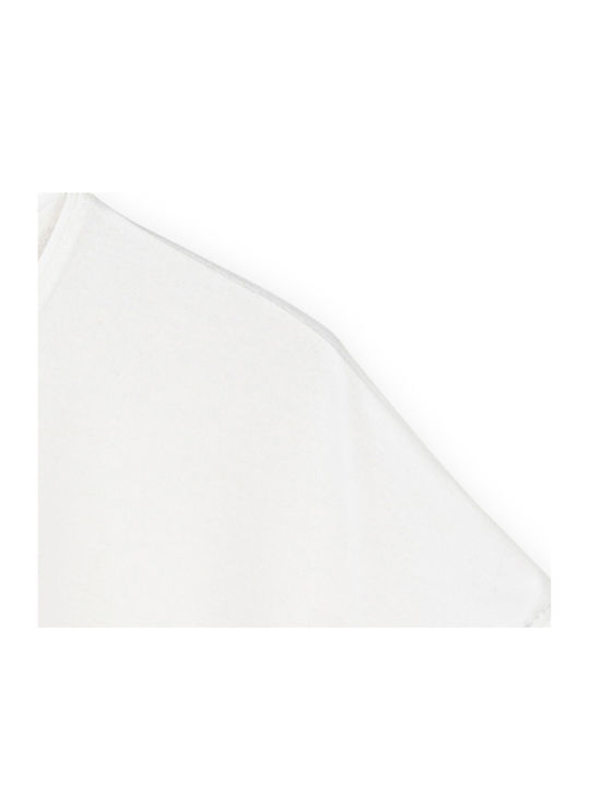 Γυναικείο Crop Top Κοντομάνικο Off White