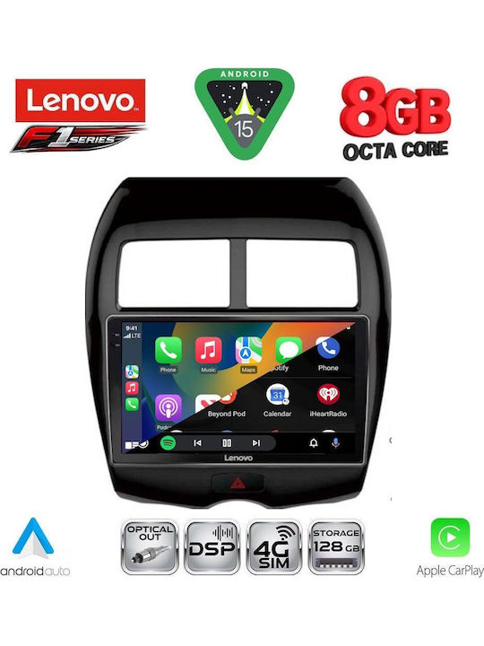 Lenovo Car Audio System for Peugeot 4008 Mitsubishi Asx 2009 (Bluetooth/USB/WiFi/GPS/Apple-Carplay/Android-Auto) with Touch Screen 10"