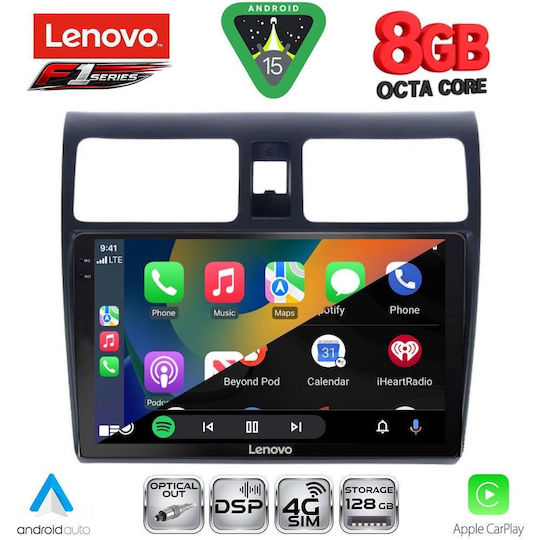 Lenovo Car Audio System for Suzuki Swift 2005-2011 (Bluetooth/USB/WiFi/GPS/Apple-Carplay/Android-Auto) with Touch Screen 10"