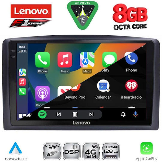 Lenovo Ηχοσύστημα Αυτοκινήτου για Mercedes-Benz Vito / Viano 2015-2022 (Bluetooth/USB/WiFi/GPS/Apple-Carplay/Android-Auto) με Οθόνη Αφής 10"