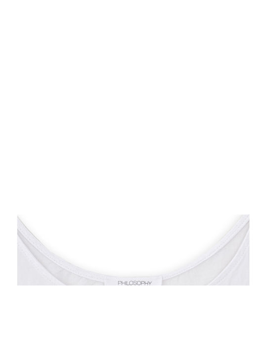 Women's Summer Blouse Linen Sleeveless White