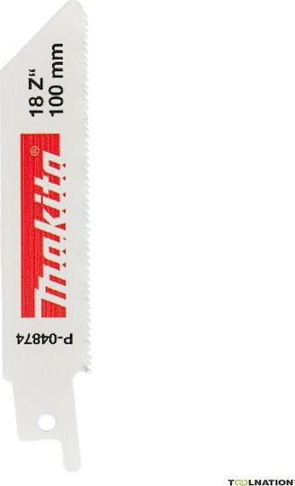 Makita Reciprocating Saw Blade Bim 100x0.9mm 5 Pieces Metal Sheets Profile 3mm