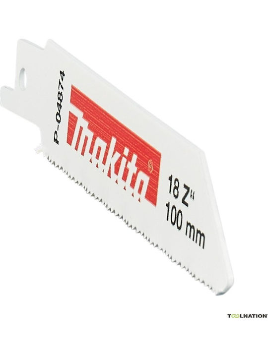 Makita Πριονολαμα Σπαθοπριονου Bim 100x0.9mm 5τεμ Μεταλλικα Φυλλα Προφιλ 3mm