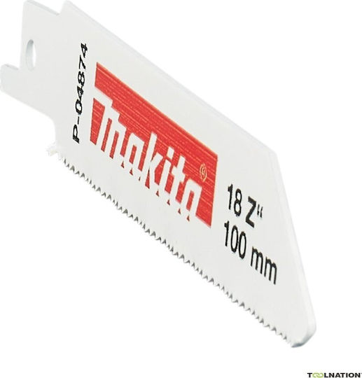 Makita Reciprocating Saw Blade Bim 100x0.9mm 5 Pieces Metal Sheets Profile 3mm