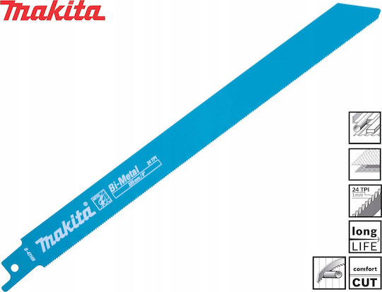 Makita Makita Reciprocating Saw Blade Bim 225x0.9mm 5 Pieces Metal 0.7-3.0mm Pipes 5-175mm