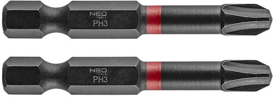 Ph3 Impact Bits 50 Mm 2 Pcs