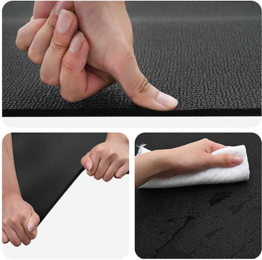 vidaXL Gym Exercise Equipment Floor Mat Black 180x75cm