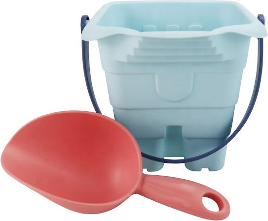 Set 7 Sand Toys Castle Bucket Sand Molds Accessories Woopie Pastel