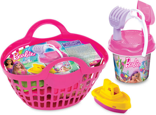 Small Castle Barbie Beach Play Set 6 Accessories Pink