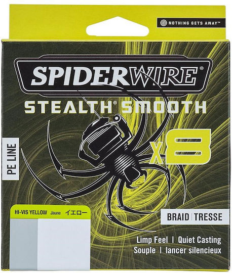 Spiderwire Stealth Smooth X8 Yellow Fishing Filament 150 M 0.19 Mm 18 Kg
