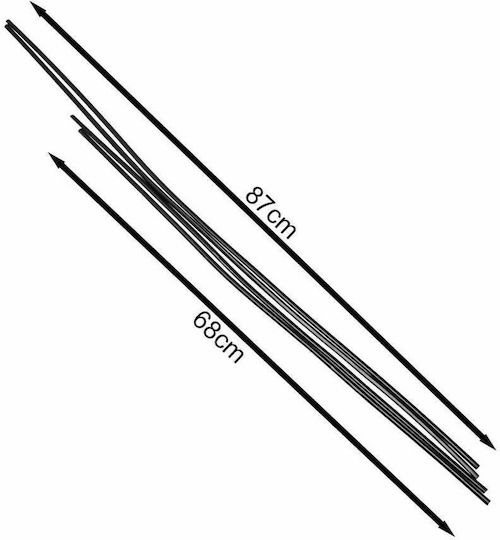 Maxeed Dekorative Chrom Autoaufkleber Schwarze 4 Stücke 8262
