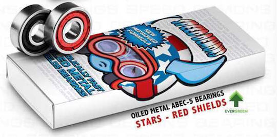Speed Demons Skate Stars Red Abec 5 Ρουλεμάν (8τμχ)