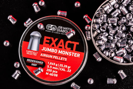 Пелети Jsb Jumbo Monster Redesigned Deep 5,52mm 1,645g 25,39gr 200бр