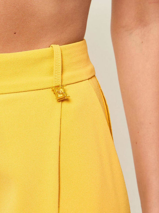 Γυναικείο Υφασμάτινο Παντελόνι Yellow