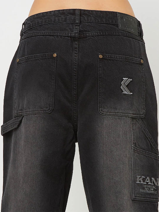 Women's Jean Trousers in Loose Fit Vintage Black