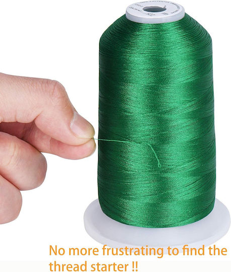 Stickgarn Set 12 Spulen 40wt 5000 M Bunte Farben 2