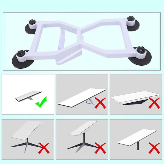Rectangular Magnetic Car Roof Mini Satellite Roof Holder Fiberglass Installation Kit Rvs Boat Yachts Truck Stainless 4 Magnetic Bases White Code 1-per0138