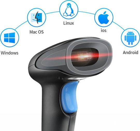 Zenwire Scanner portabil Wireless cu capacitate de citire a codurilor de bare 1D