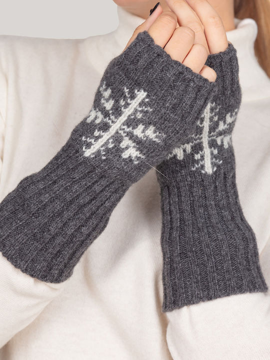 Women's Woolen Gloves Gray