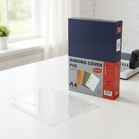 Transparent Pvc Covers Filing A4 Size 150 Microns Set 100 Pieces