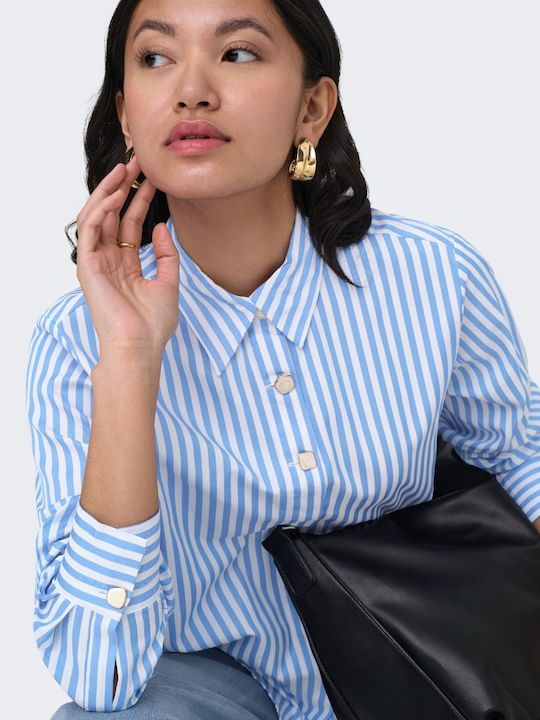 Long Sleeve Women's Shirt Light Blue