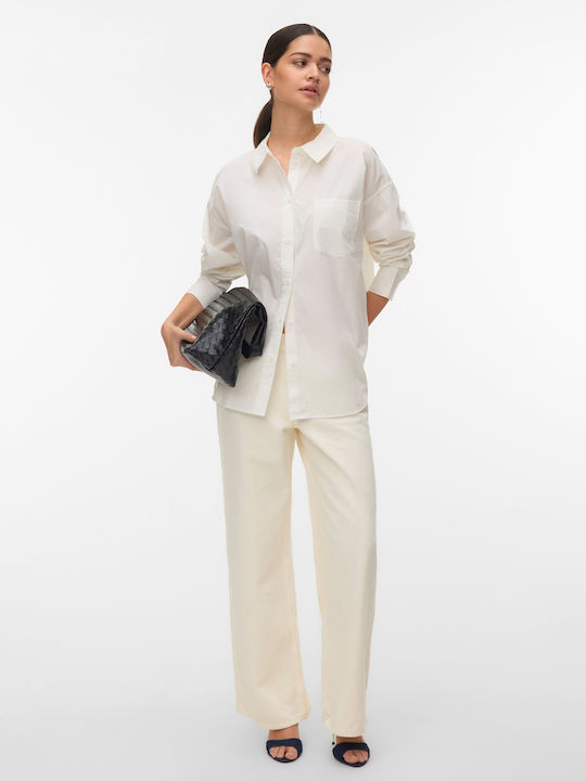 Women's Long Sleeve Shirt White