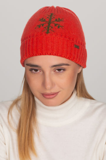 Beanie Beanie Knitted in Red color