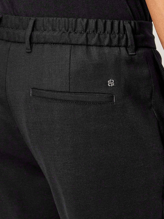 Παντελόνι Chino σε Tapered Γραμμή Μαύρο