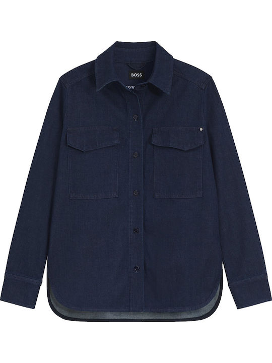 Women's Long Sleeve Shirt Blue