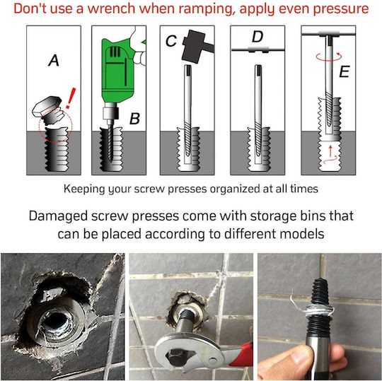 Damaged – Broken Puller Set for Screws 6pcs