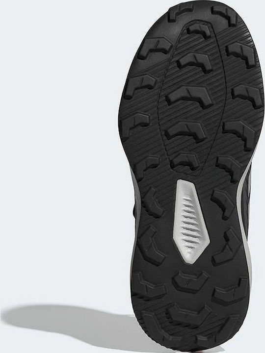 Kids Hiking Shoes Tracefinder With Hoop & Loop Closure Black