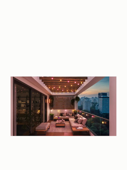 Philips Hue Festavia Waterproof Smart Garland Lights LED IP65 7m with 10 Lamps
