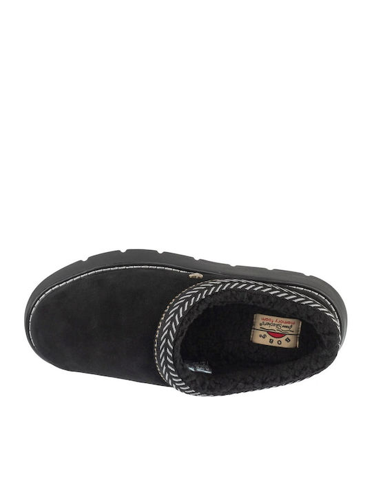 Bobs Keepsakes Lite Fuzzy Dreams Winter Women's Slippers Black