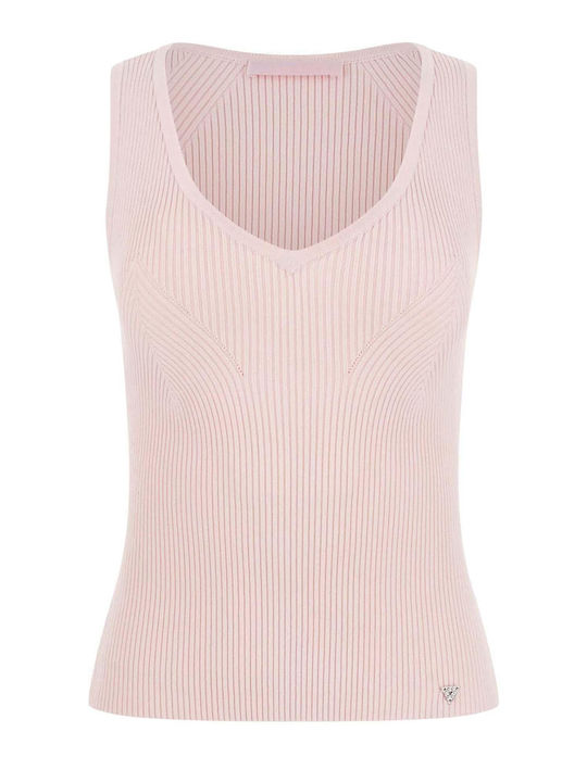 Women's Blouse Cotton Sleeveless Pink