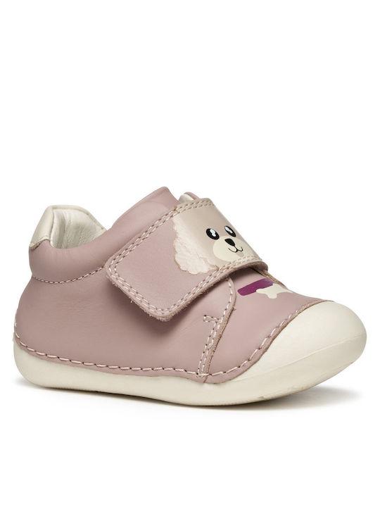 Tutim Kids Sneakers High Anatomic with Hoop & Loop Closure Pink