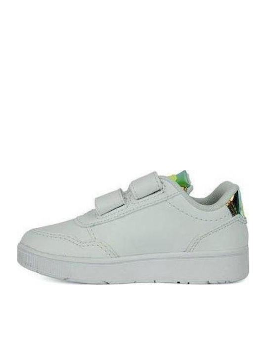 T-Clip Παιδικά Sneakers με Σκρατς Λευκά