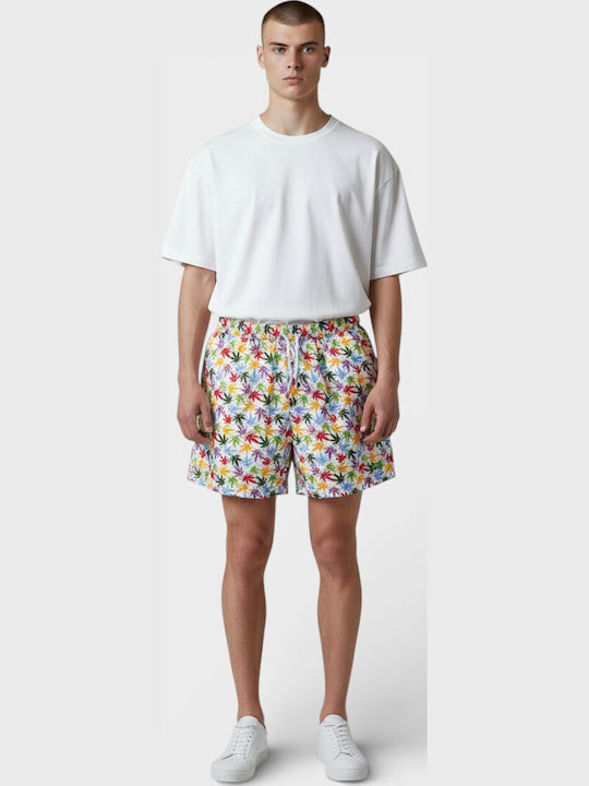 Men's Swimwear Bermuda White Floral