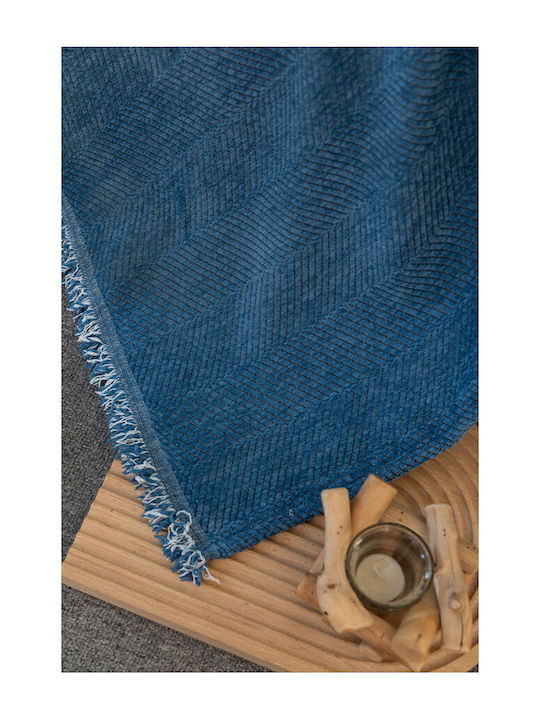 Mc Decor Ριχτάρι Διθέσιου Καναπέ 180x240εκ. Μπλέ 27376