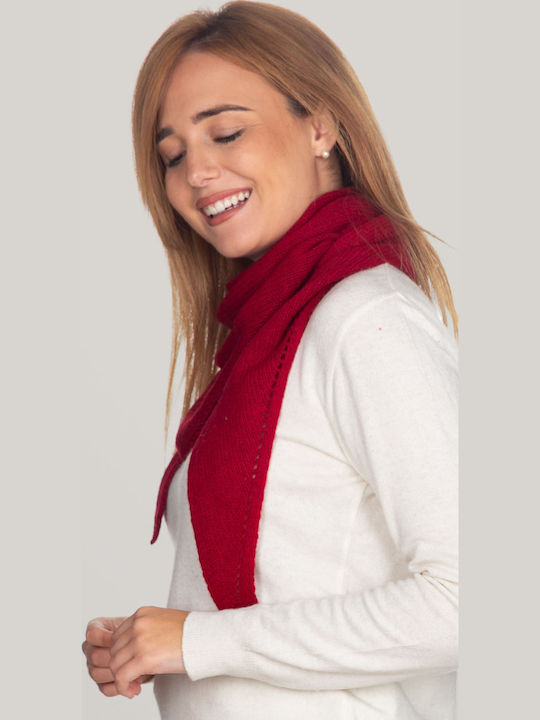Women's Wool Scarf Red