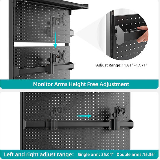 Eureka Ergonomic Επιτοίχια Βάση Περιφερειακών ARPB-01B-US