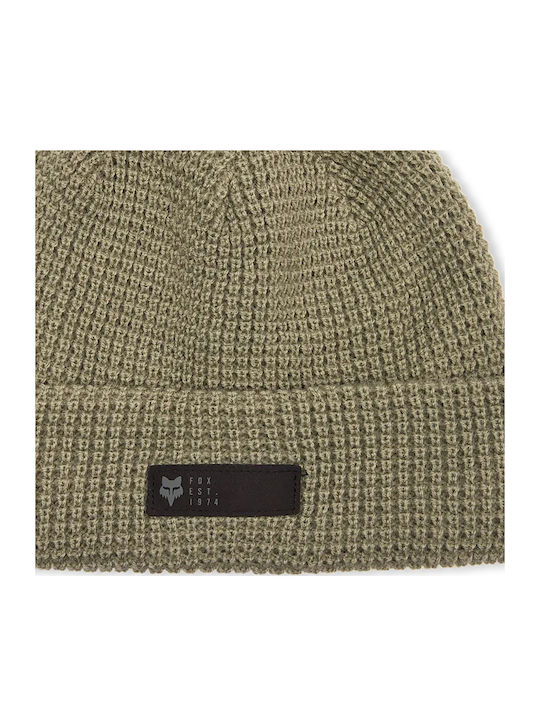 Zenther Beanie Fleece Beanie Knitted in Khaki color