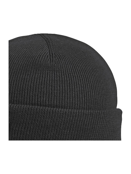 Beanie Unisex Beanie mit Rippstrick in Schwarz Farbe