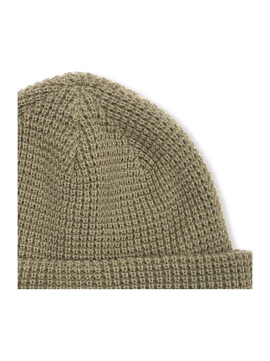 Zenther Beanie Fleece Beanie Knitted in Khaki color