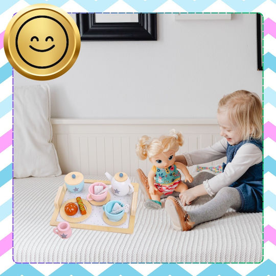 NICEkids Teeservice Spielzeug aus Holz für 3+ Jahre