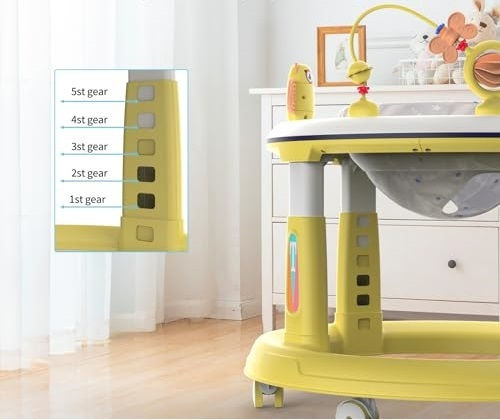 Little Mom Mersul Bebelușilor Pentru 7+ Luni Galbenă